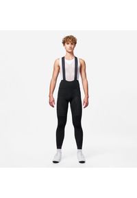 VAN RYSEL - Spodnie zimowe rowerowe szosowe Van Rysel Racer. Kolor: czarny. Materiał: włókno, materiał, tkanina. Długość: długie. Sezon: zima. Sport: kolarstwo #1