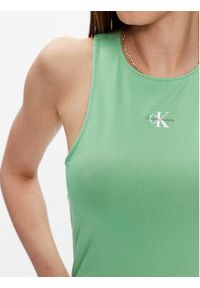 Calvin Klein Jeans Top J20J220765 Zielony Regular Fit. Kolor: zielony. Materiał: bawełna