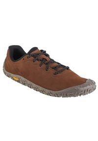 Buty do chodzenia męskie Merrell Vapor Glove. Zapięcie: sznurówki. Kolor: brązowy. Materiał: guma, tkanina, zamsz, materiał, syntetyk. Szerokość cholewki: normalna. Sport: turystyka piesza #1