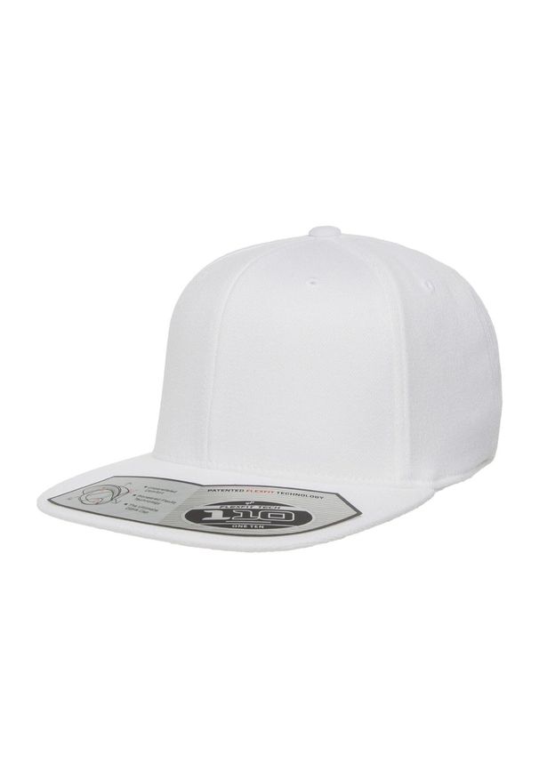 FLEXFIT - 110 Czapka Z Daszkiem Typu Snapback. Kolor: biały