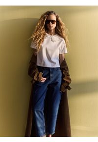 Reserved - Jeansy mom fit - niebieski. Kolor: niebieski #1