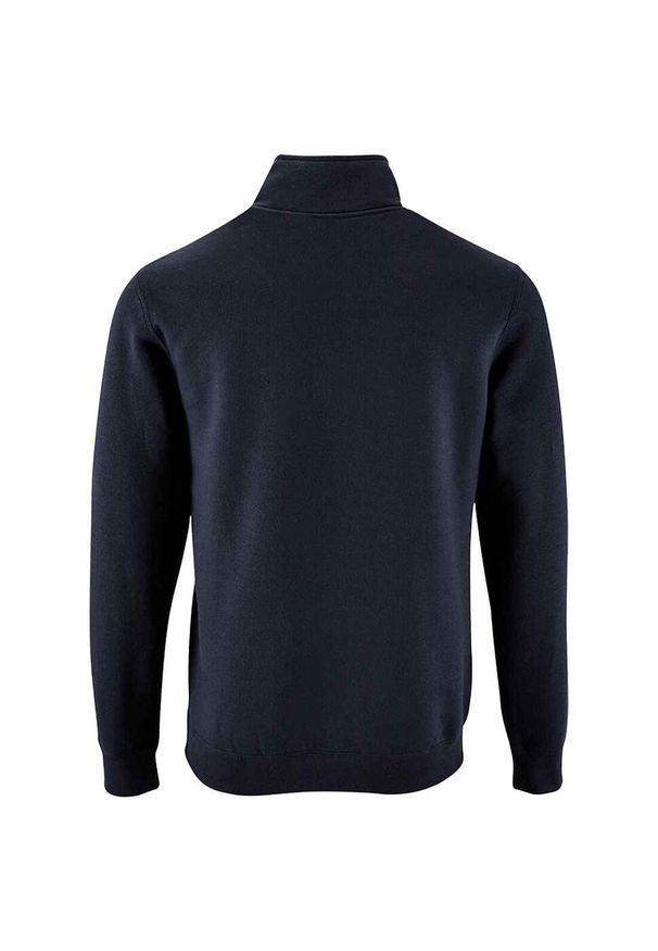 SOL'S - Sweter Męski Stan Zip Z Kołnierzem Stojącym. Kolor: niebieski