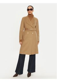 Liu Jo Płaszcz wełniany WF4060 T4627 Brązowy Regular Fit. Kolor: brązowy. Materiał: syntetyk #6