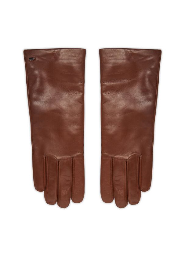Rękawiczki Damskie Weekend Max Mara. Kolor: brązowy