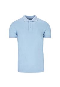 Koszulka Polo KEEZA Velve. Typ kołnierza: polo. Kolor: niebieski. Sport: piłka nożna #2