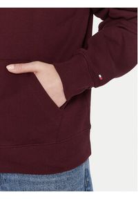 TOMMY HILFIGER - Tommy Hilfiger Bluza WW0WW46126 Bordowy Regular Fit. Kolor: czerwony. Materiał: bawełna