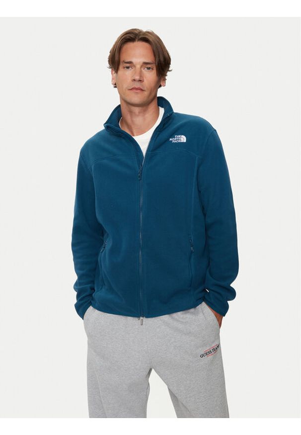 The North Face Polar Glacier NF0A855X Granatowy Regular Fit. Kolor: niebieski. Materiał: syntetyk