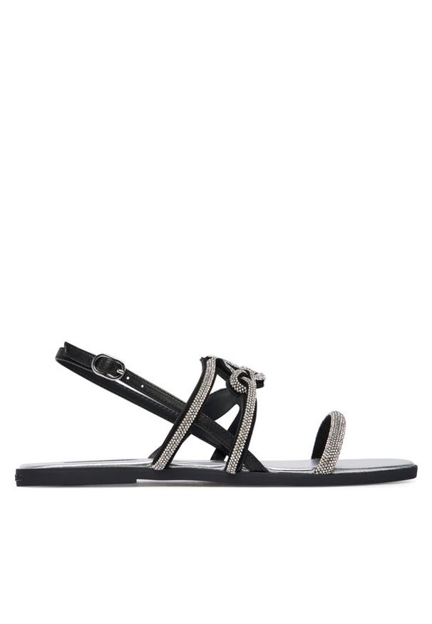 Karl Lagerfeld - KARL LAGERFELD Sandały Olympia II KL87425C Czarny. Kolor: czarny. Materiał: skóra