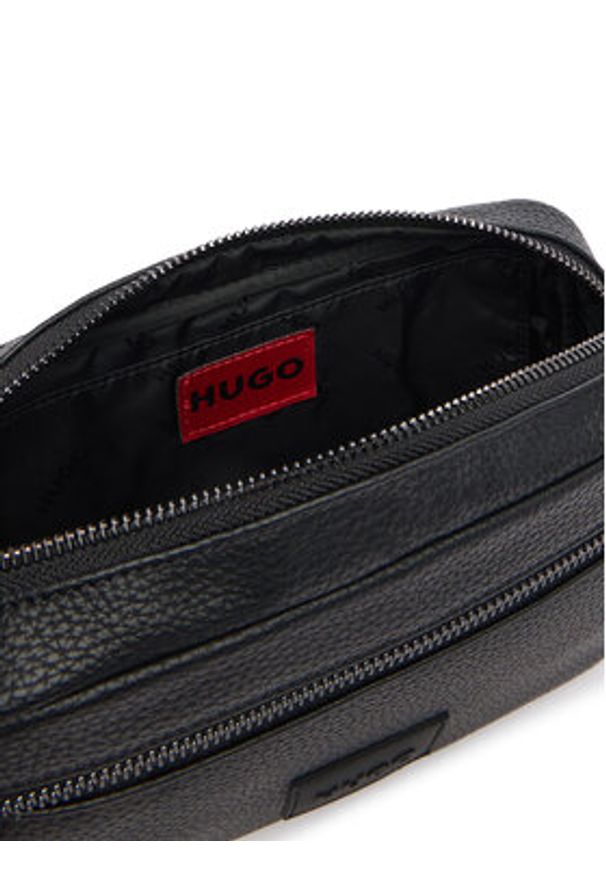 Hugo - HUGO Saszetka 50558454 Czarny. Kolor: czarny. Materiał: skóra
