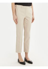 Marella Chinosy Miele 2513131021 Beżowy Slim Fit. Kolor: beżowy. Materiał: syntetyk, bawełna #1