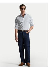 Polo Ralph Lauren Koszula 710953704501 Błękitny Custom Fit. Typ kołnierza: polo. Kolor: niebieski. Materiał: bawełna #5