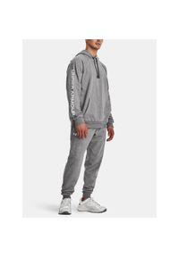 Dres męski Under Armour Rival Fleece Suit. Kolor: szary. Materiał: dresówka. Sport: fitness