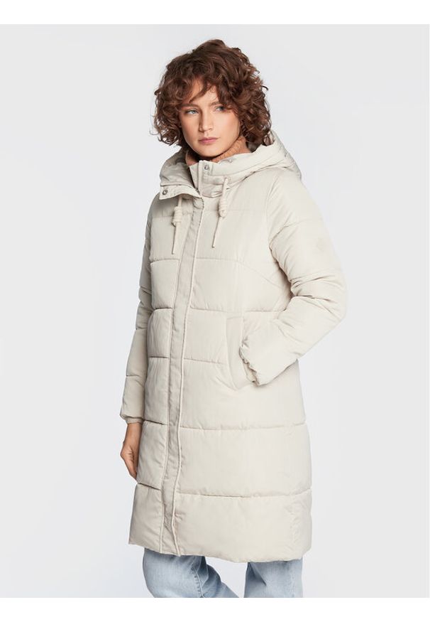 Kurtka puchowa Volcano. Kolor: beżowy. Materiał: puch