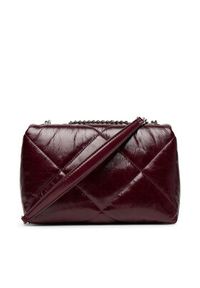 Tory Burch Torebka Kira Diamond 169326 Bordowy. Kolor: czerwony. Materiał: skórzane #3