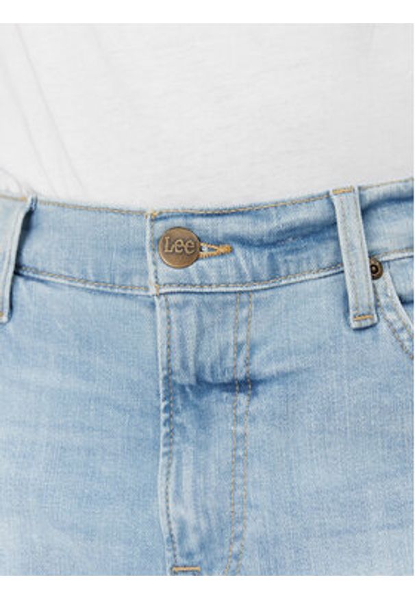 Lee Szorty jeansowe Rider 112363926 Niebieski Slim Fit. Kolor: niebieski. Materiał: bawełna