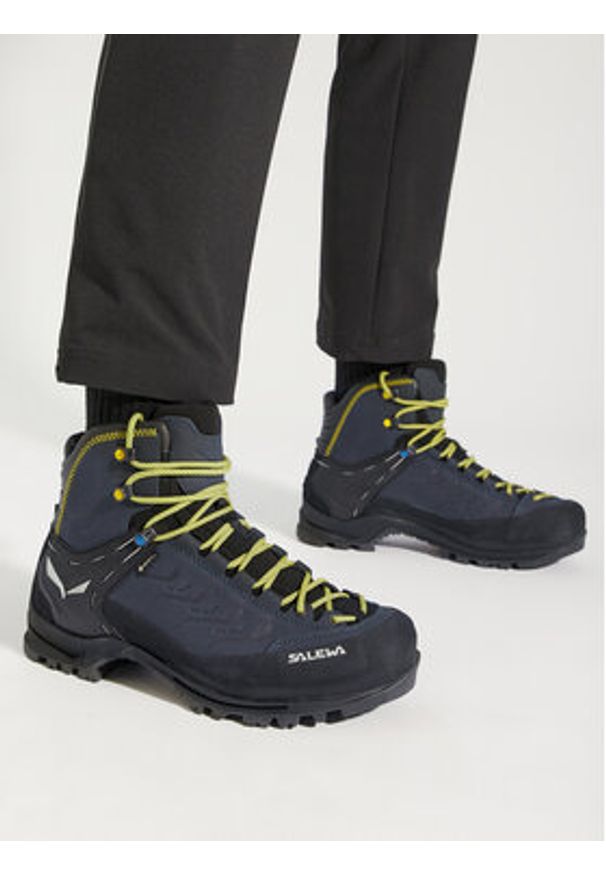 Salewa Trekkingi Rapace Gtx GORE-TEX 61332-0960 Granatowy. Kolor: niebieski. Materiał: nubuk, skóra. Technologia: Gore-Tex. Sport: turystyka piesza