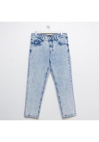 Sinsay - Jeansy o luźnym kroju - Niebieski. Kolor: niebieski. Materiał: jeans #1