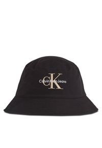 Calvin Klein Jeans Kapelusz Monogram Bucket Hat K50K510788 Czarny. Kolor: czarny. Materiał: materiał #1