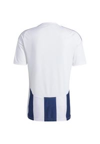 Adidas - Koszulka męska adidas Striped 24 Jersey. Kolor: biały, wielokolorowy, niebieski. Materiał: jersey