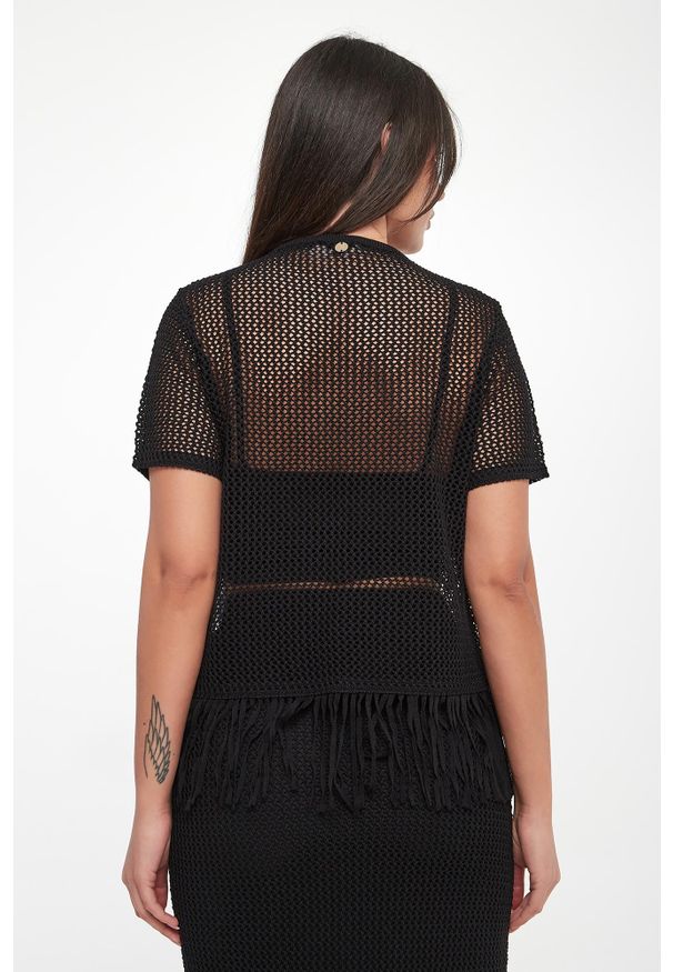 Joseph Ribkoff - Sweter damski z frędzlami JOSEPH RIBKOFF