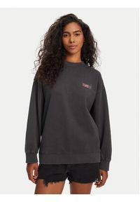 Roxy Bluza ERJFT04997 Czarny Relaxed Fit. Kolor: czarny. Materiał: bawełna