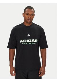 Adidas - adidas T-Shirt Common Goal JM1752 Czarny Loose Fit. Kolor: czarny. Materiał: syntetyk