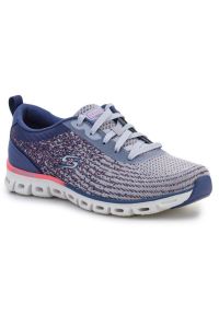 skechers - Buty Skechers Glide Step Head Start W 104325-SLT niebieskie. Okazja: na co dzień. Kolor: niebieski. Materiał: materiał, syntetyk, guma. Szerokość cholewki: normalna. Sport: fitness