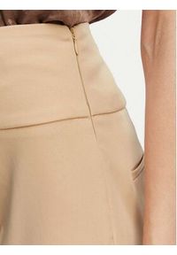 ACCESS FASHION Spodnie materiałowe 63-5022-135 Beżowy Flare Fit. Kolor: beżowy. Materiał: syntetyk #2