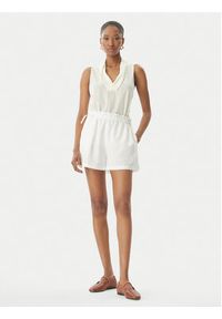 Seafolly Szorty materiałowe Beach Edit 55721-SH Biały Relaxed Fit. Kolor: biały. Materiał: bawełna #4