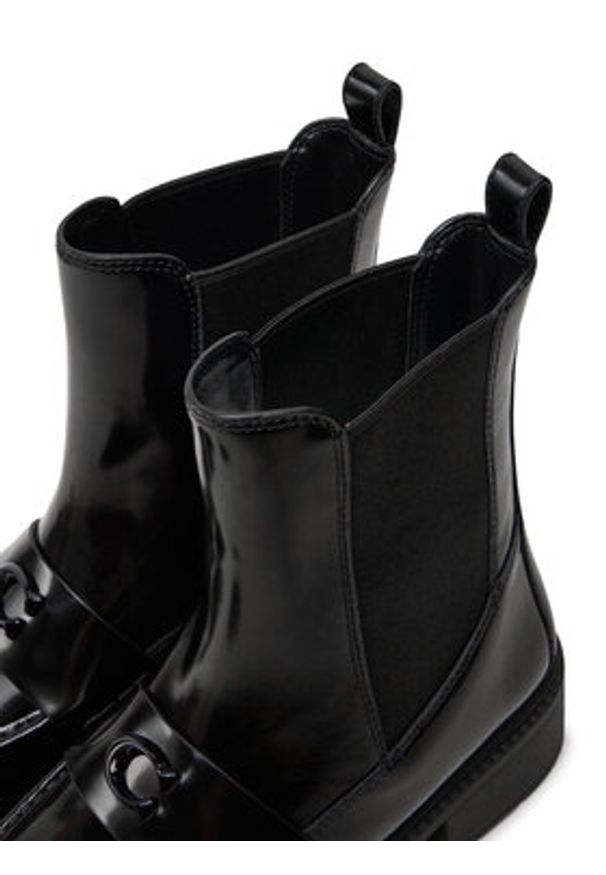 Coach Botki Louisa Bootie CX024 Czarny. Kolor: czarny. Materiał: skóra