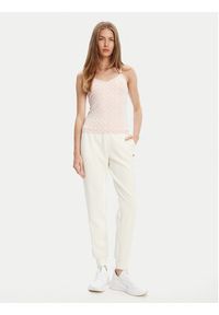 Guess Top V5YP11 MC03W Różowy Slim Fit. Kolor: różowy. Materiał: syntetyk #4