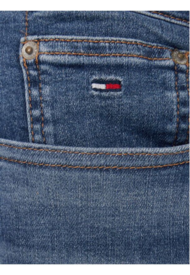 Tommy Jeans Jeansy DM0DM22203 Niebieski Slim Fit. Kolor: niebieski