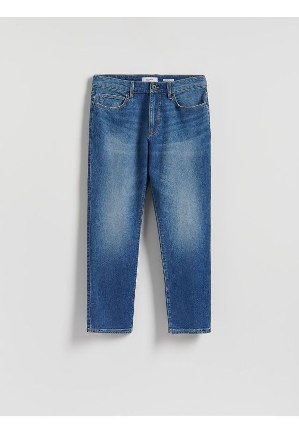 Reserved - Jeansy relaxed straight - niebieski. Kolor: niebieski