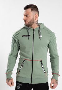 GORILLA WEAR - Georgia Bluza z kapturem zapinana na suwak - Zielony. Typ kołnierza: kaptur. Kolor: zielony. Sport: fitness