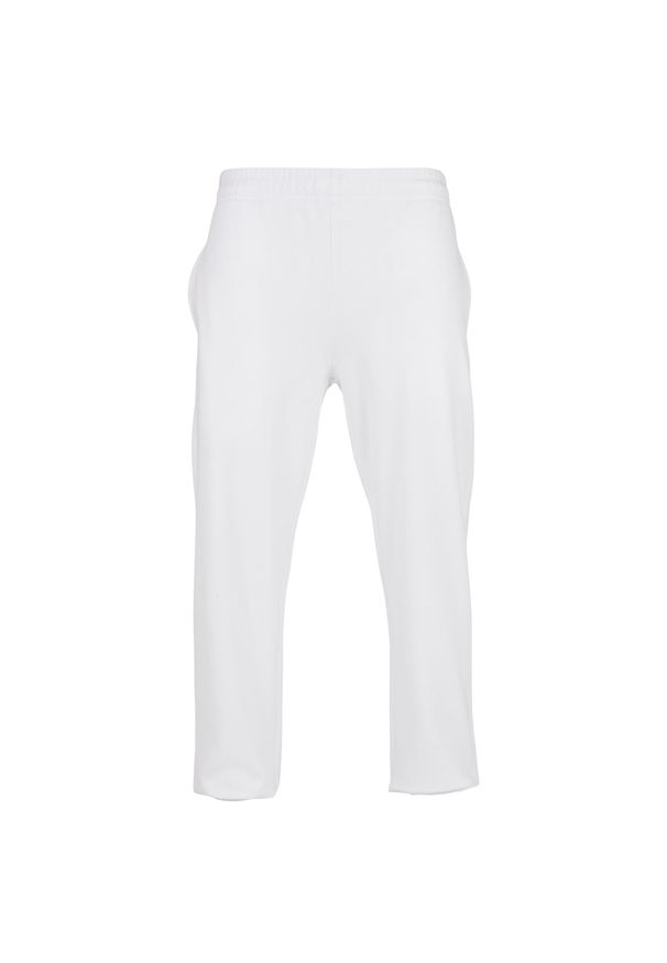 BUILD YOUR BRAND - Podstawowe Spodnie Dresowe Unisex Dla Dorosłych. Kolor: biały. Materiał: dresówka