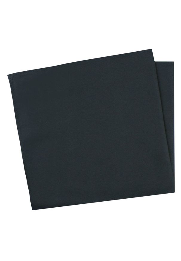 Elegancka, Jednokolorowa Poszetka - Chattier - Zieleń Butelkowa. Materiał: poliester