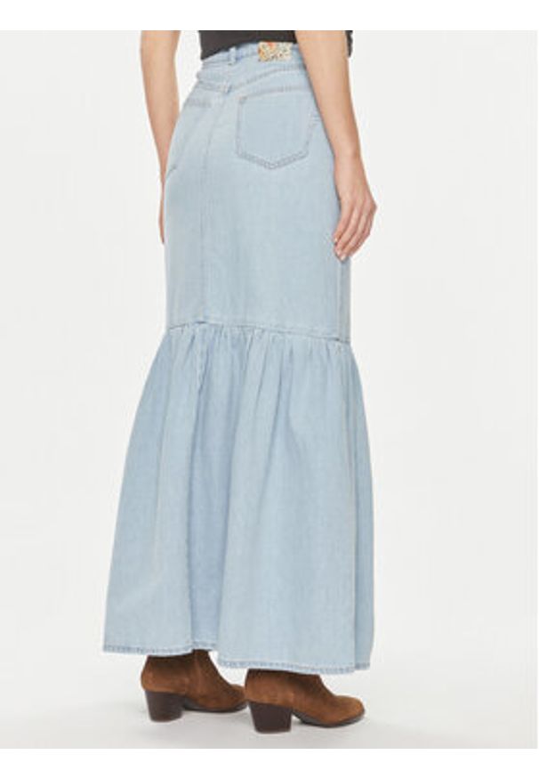 ViCOLO Spódnica jeansowa DB5089 Niebieski Regular Fit. Kolor: niebieski. Materiał: bawełna