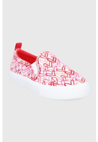 skechers - Skechers tenisówki x JGoldcrown damskie kolor czerwony. Nosek buta: okrągły. Kolor: czerwony. Szerokość cholewki: normalna #5