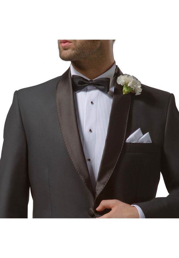 Mmer / Villaro - Koszule męskie - Biała koszula smokingowa z plisami Mmer 100 M3. Kolor: biały. Materiał: bawełna, tkanina. Długość: długie. Styl: elegancki