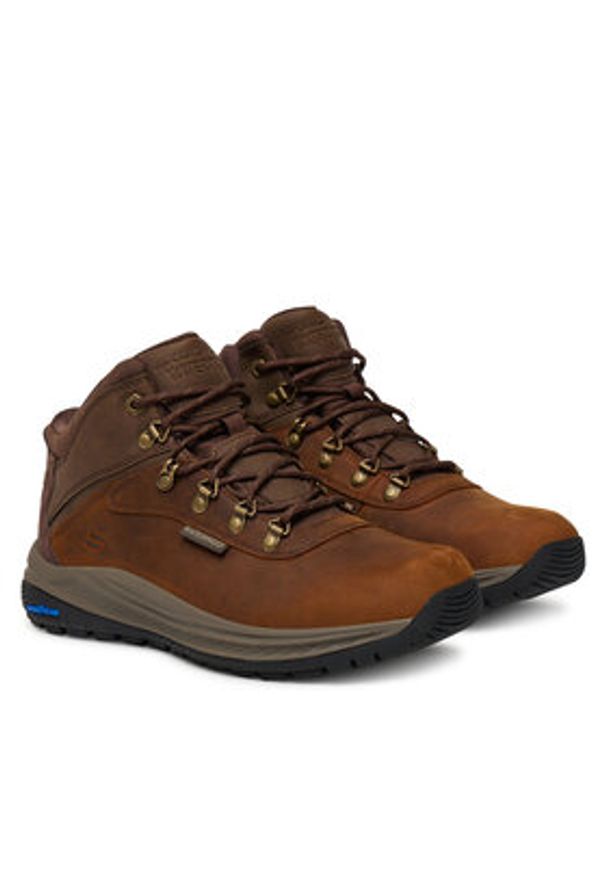 skechers - Skechers Trekkingi Meroe 205285 BRN Brązowy. Kolor: brązowy. Materiał: skóra. Sport: turystyka piesza