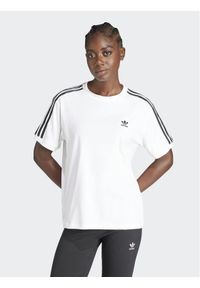 Adidas - adidas T-Shirt 3-Stripes IR8051 Biały Regular Fit. Kolor: biały. Materiał: bawełna #1