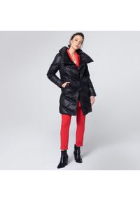 Wittchen - Damska kurtka puchowa z wysokim kołnierzem czarna. Kolor: czarny. Materiał: nylon. Sezon: jesień, zima #1