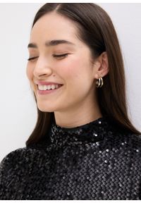 bonprix - Top z cekinami. Kolor: czarny #2