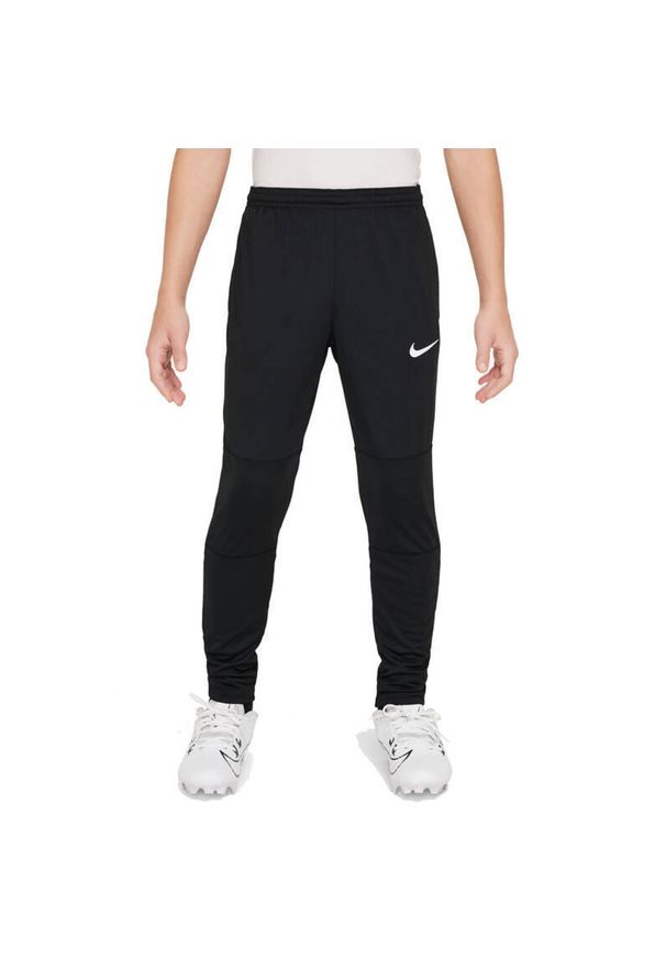 Spodnie dziecięce Nike Park Junior dresowe. Kolor: czarny, biały, wielokolorowy. Materiał: dresówka. Sport: joga i pilates