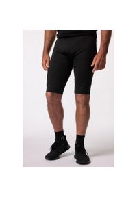JAY-PI - Męskie Legginsy sportowe FLEXNAMIC® fitness kieszeń na smartfon. Kolekcja: plus size. Kolor: czarny. Materiał: elastan, poliester, materiał. Sport: fitness