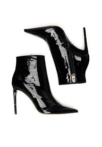 Eva Minge Botki SAFA-835-0406 Czarny. Kolor: czarny. Materiał: lakier, skóra #5