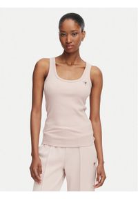 Guess Top V4YP06 K8RT2 Różowy Slim Fit. Kolor: różowy. Materiał: wiskoza #1