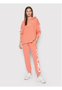 DKNY Sport Bluza DP1T8461 Pomarańczowy Relaxed Fit. Kolor: pomarańczowy. Materiał: bawełna, syntetyk. Styl: sportowy #4