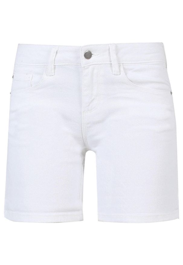 WE THE PEOPLE - Damskie szorty Tammy White 42 - Wygodne i stylowe na lato. Kolor: biały. Materiał: bawełna, elastan. Długość: krótkie. Sezon: lato