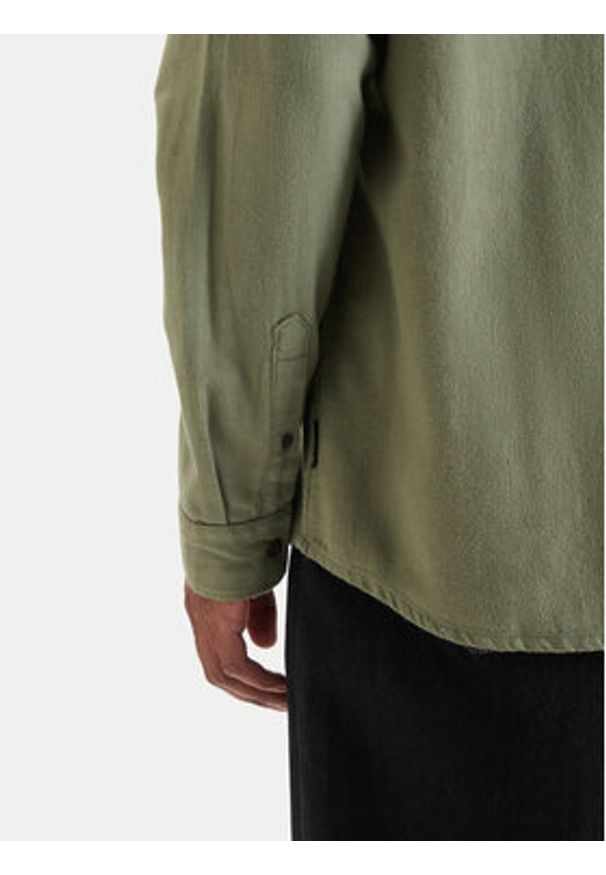 Quiksilver Koszula Motherfly Solid EQYWT04651 Zielony Regular Fit. Kolor: zielony. Materiał: bawełna